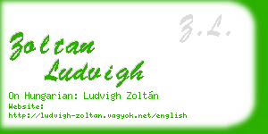 zoltan ludvigh business card
